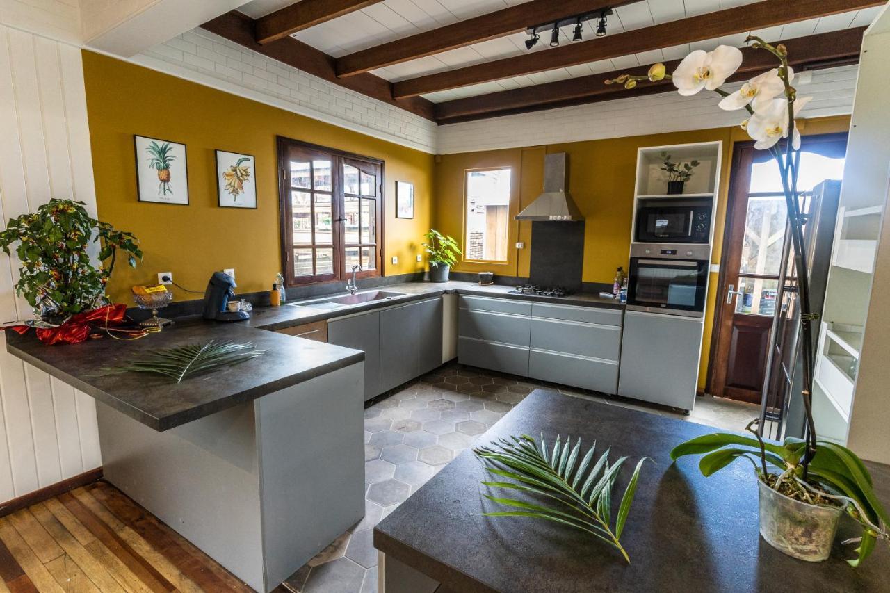 Magnifique Villa Creole Villa Ti Bout Bois Avec Cheminee Au Tevelave Les Avirons Dış mekan fotoğraf